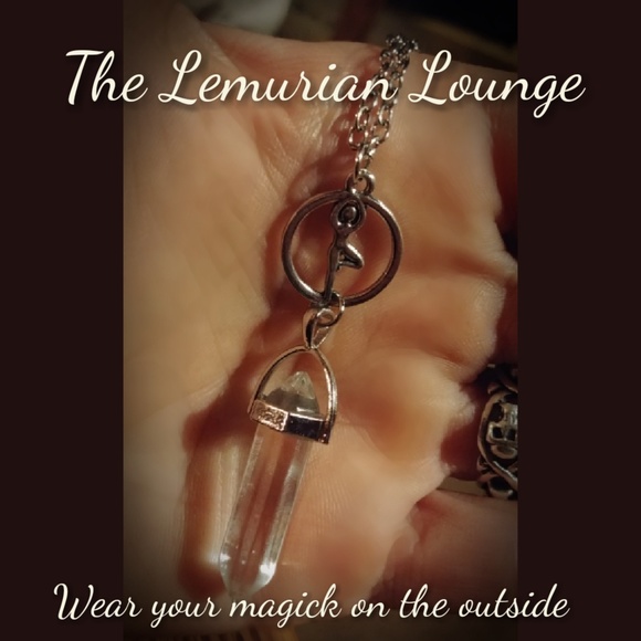 Natural Clear Quartz Chakra Boho Gypsy Necklace - Picture 4 of 6